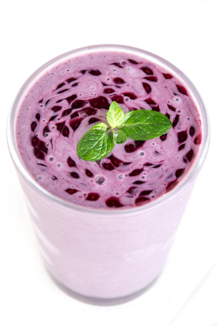 BLACKCURRANT/MINT CHIA SMOOTHIE