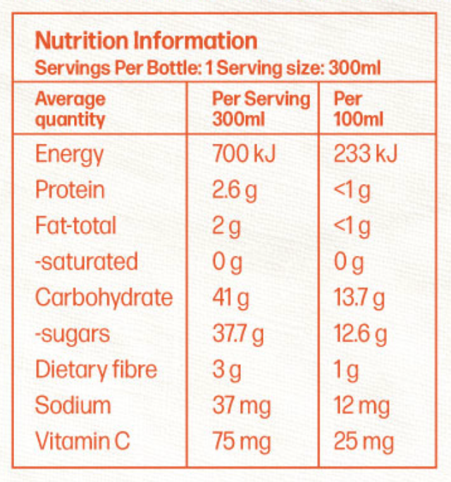 Immunity Tropical Smoothie 300ml x12 Pack